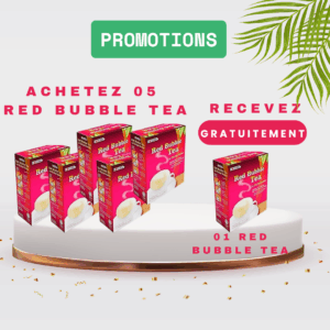 05 red buble tea pour 01 gratuit