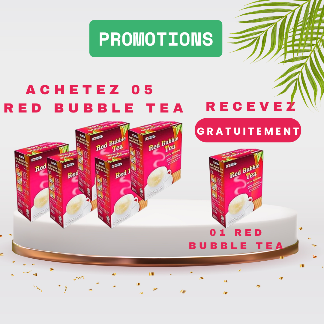 05 red buble tea pour 01 gratuit